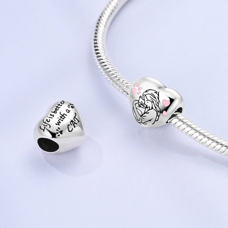 Liora Atelier Cat Lover's Heart Charm