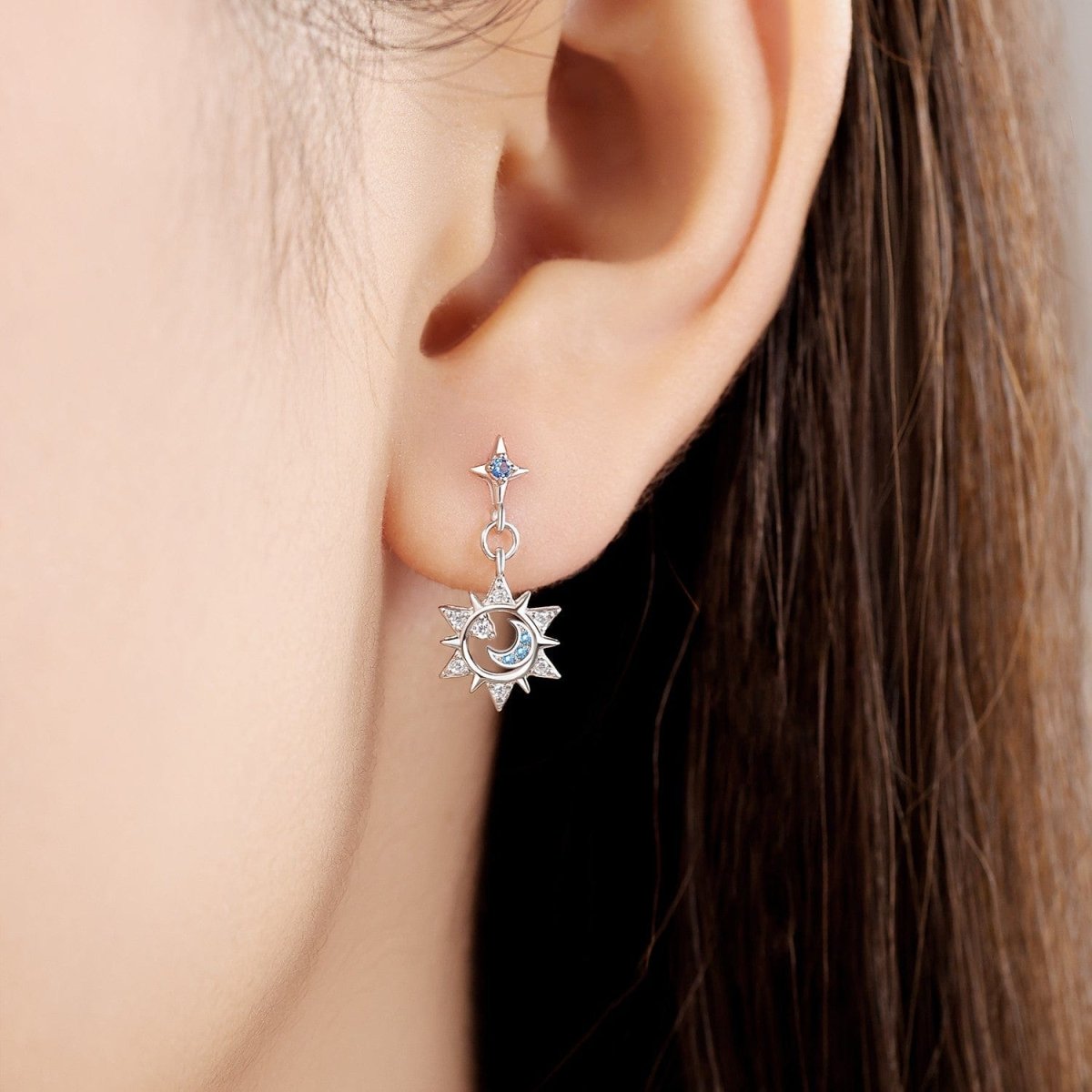 Liora Atelier Celestial Glow Star and Moon Earrings