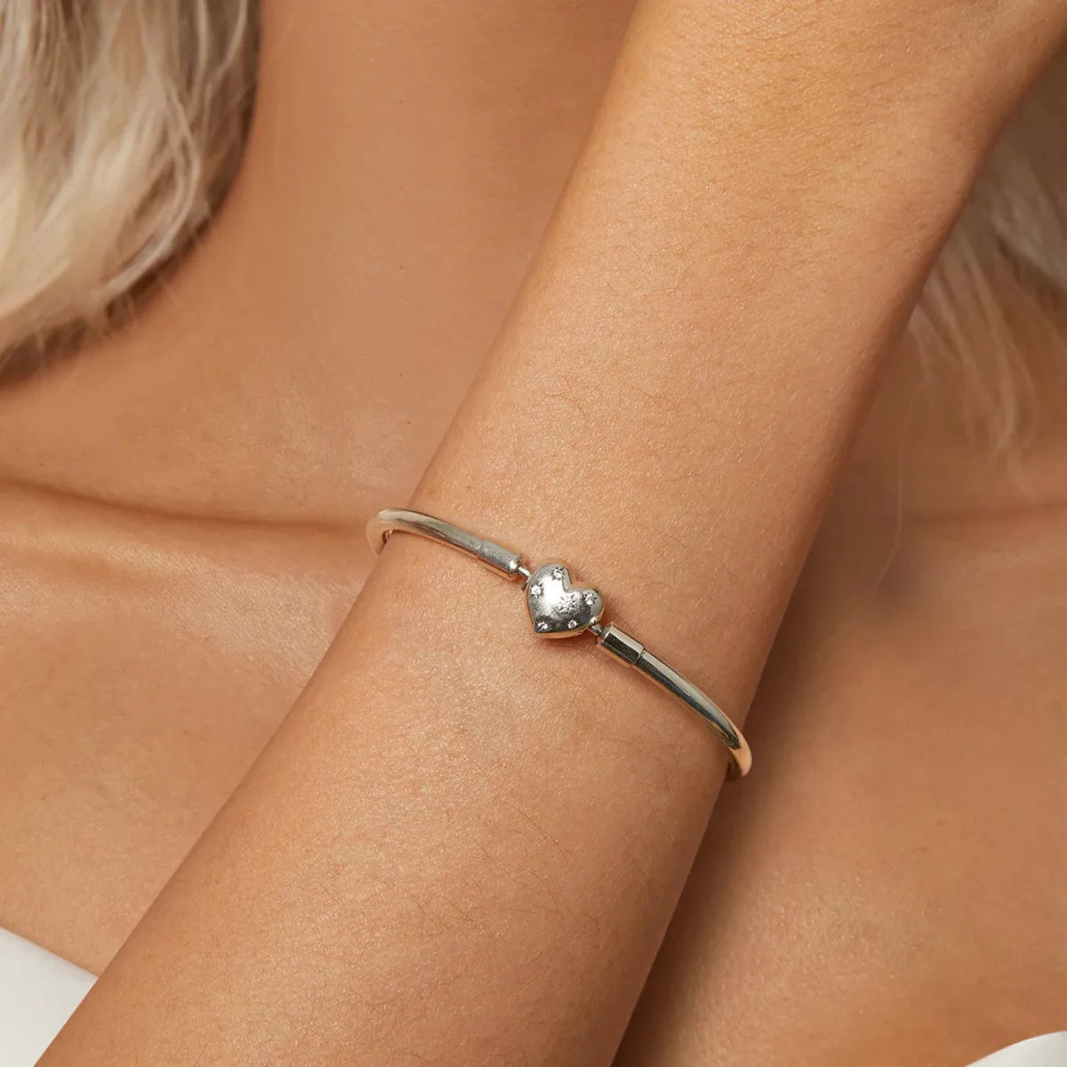 Liora Atelier Celestial Heart Starry Clasp Bangle