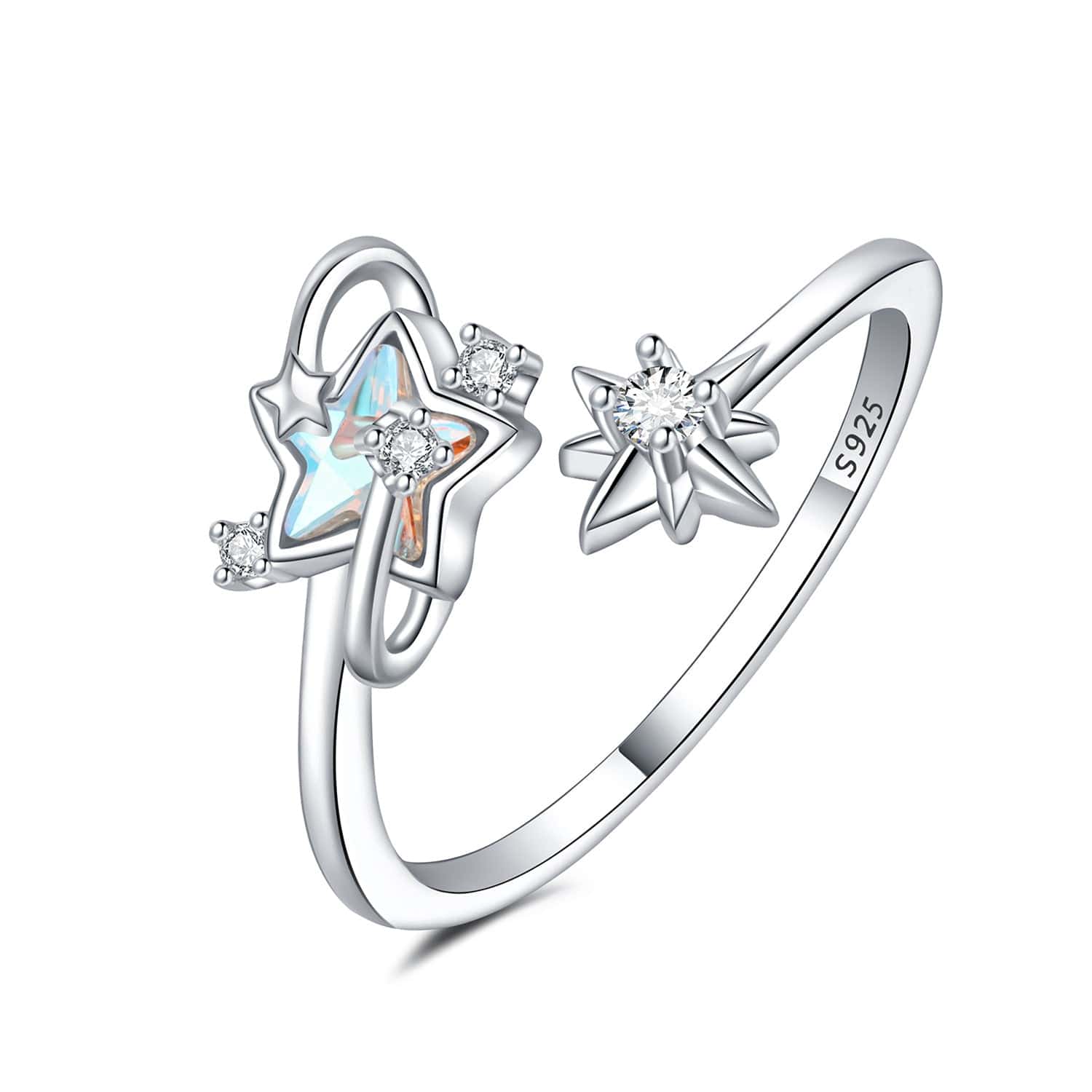 Liora Atelier Celestial Star Duo Ring with Sparkling Details