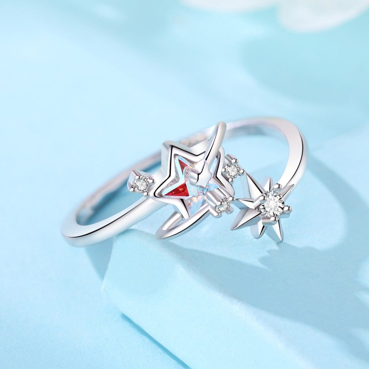 Liora Atelier Celestial Star Duo Ring with Sparkling Details