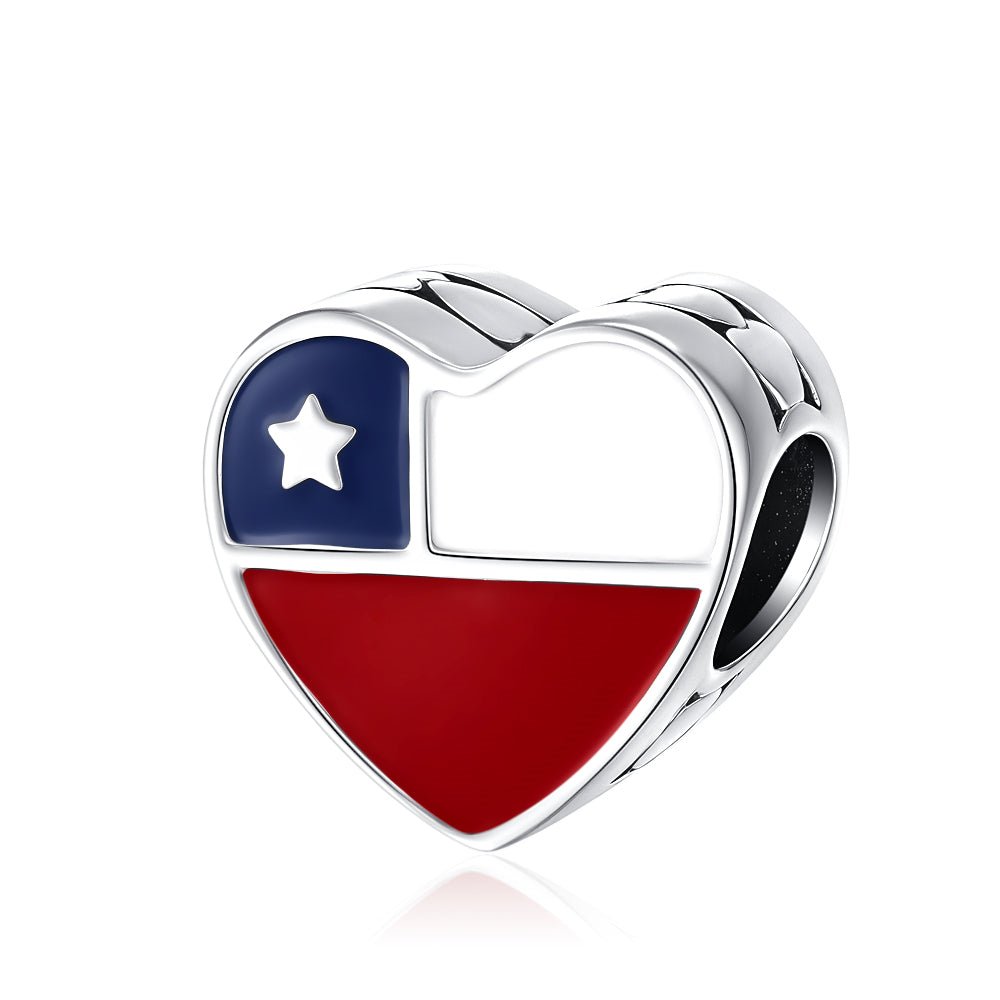 Liora Atelier Chile Flag Heart Charm