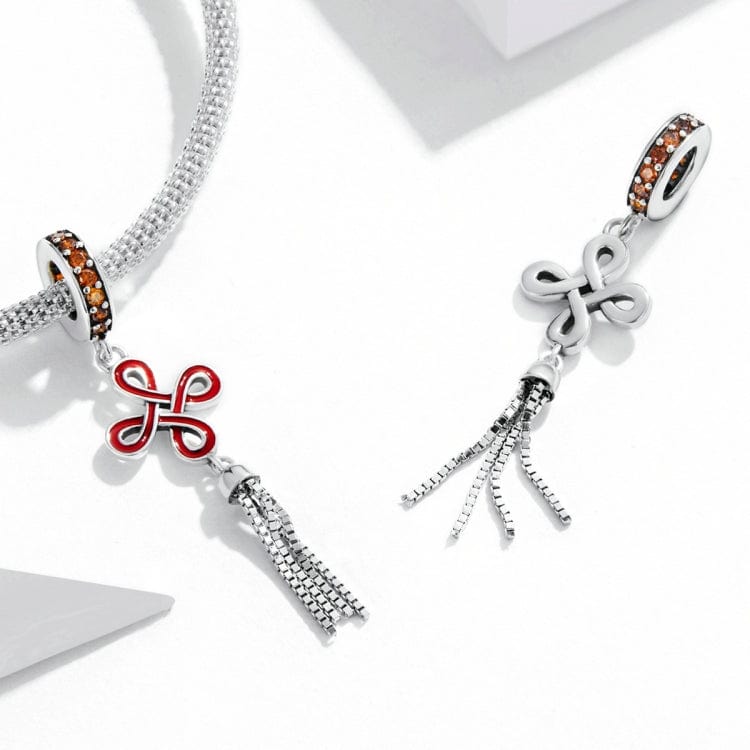 Liora Atelier Chinese Knot Red Dangle Charm