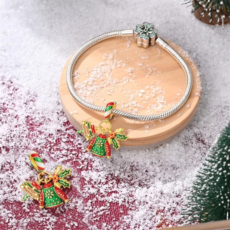 Liora Atelier Christmas Sweater, Holly Leaves, and Festive Ornament Charm