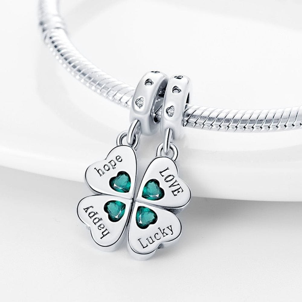 Liora Atelier Four Leaf Clover Dangle Charm