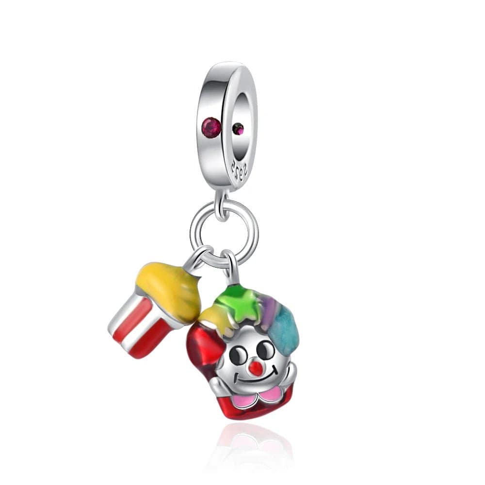 Liora Atelier Clown with Popcorn Dangle Charm