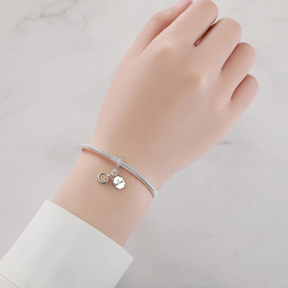 Liora Atelier Coffee Cup & Book Dangle Charm