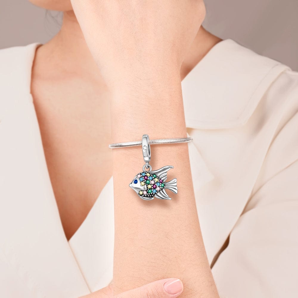 Liora Atelier Colorful Gemstone Fish Charm