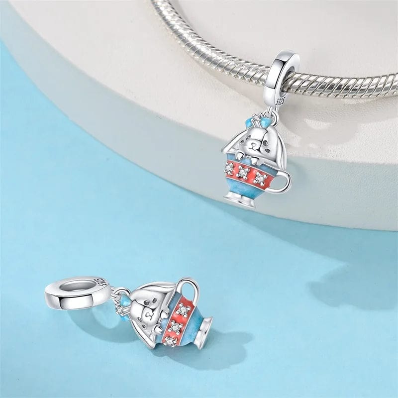 Liora Atelier Colorful Teacup Bunny Charm