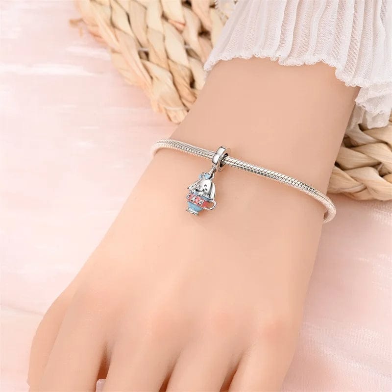 Liora Atelier Colorful Teacup Bunny Charm