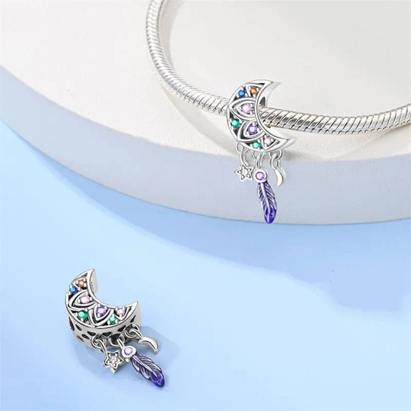 Liora Atelier Crescent Moon Dreamcatcher Charm