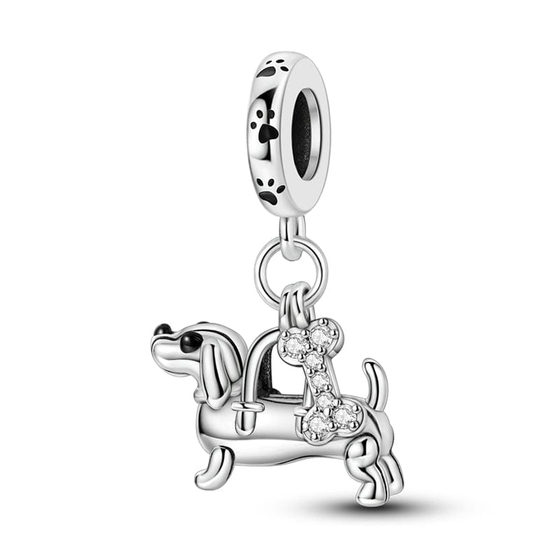 Liora Atelier Dachshund & Bone Double Dangle Charm