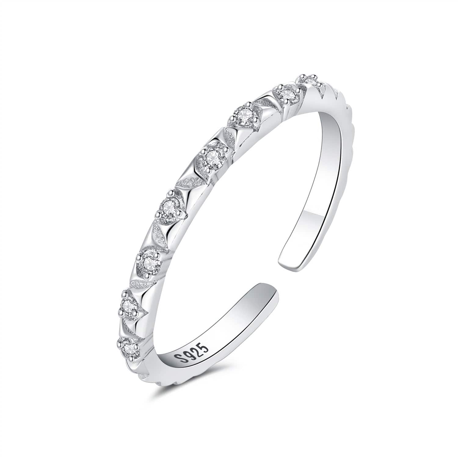 Liora Atelier Dazzling Diamond - Inspired Adjustable Ring