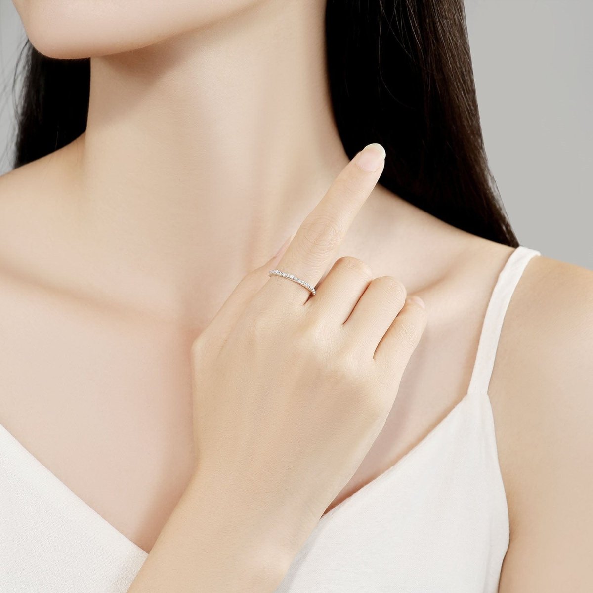 Liora Atelier Dazzling Diamond - Inspired Adjustable Ring