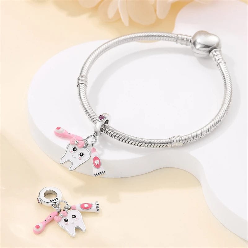 Liora Atelier Dentist Tooth Fairy Triple Dangle Charm