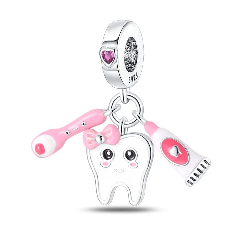 Liora Atelier Dentist Tooth Fairy Triple Dangle Charm