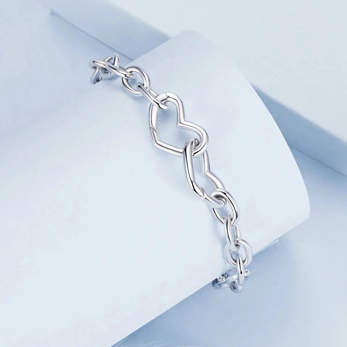 Liora Atelier Double Heart Link Chain Bracelet