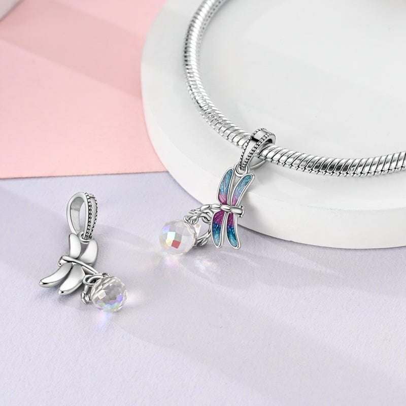 Liora Atelier Dragonfly & Crystal Drop Charm