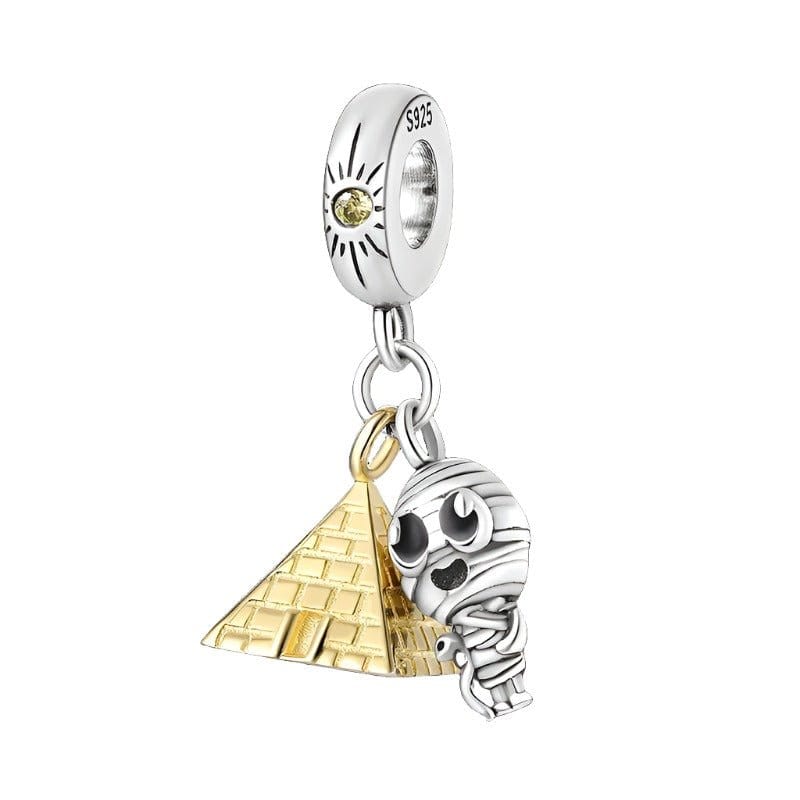 Liora Atelier Egypt Pyramid and Pharaoh Mummy Dangle Charm
