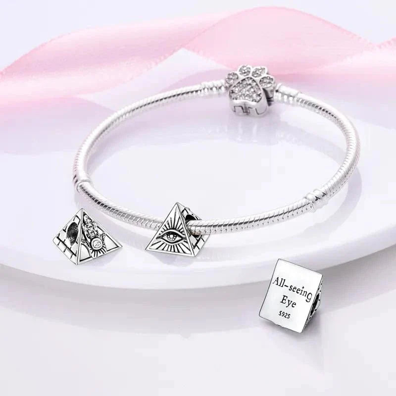 Liora Atelier Egypt Pyramid Evil Eye Charm