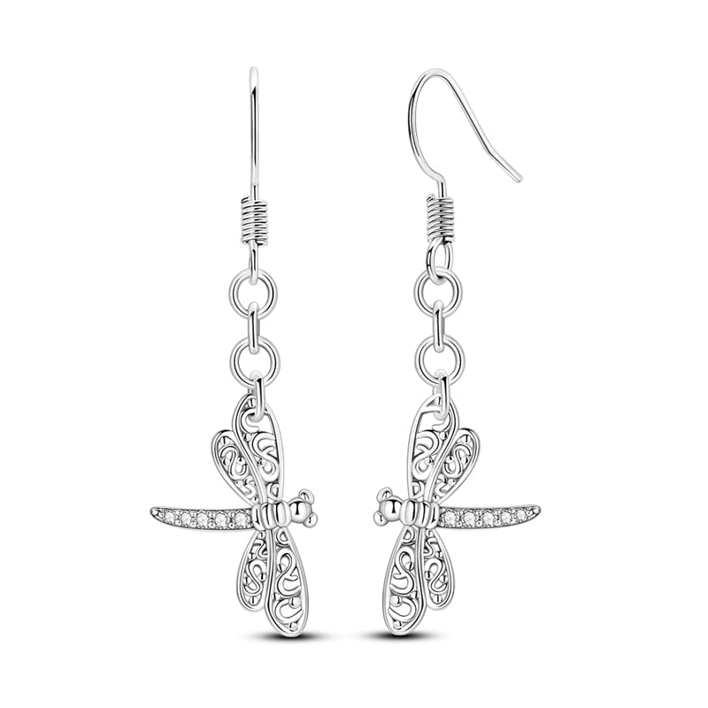 Liora Atelier Elegant Dragonfly Dangle Earrings