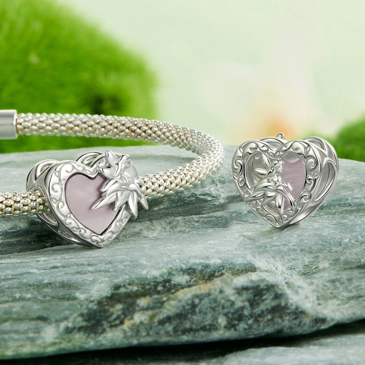 Liora Atelier Elegant Floral Heart Charm