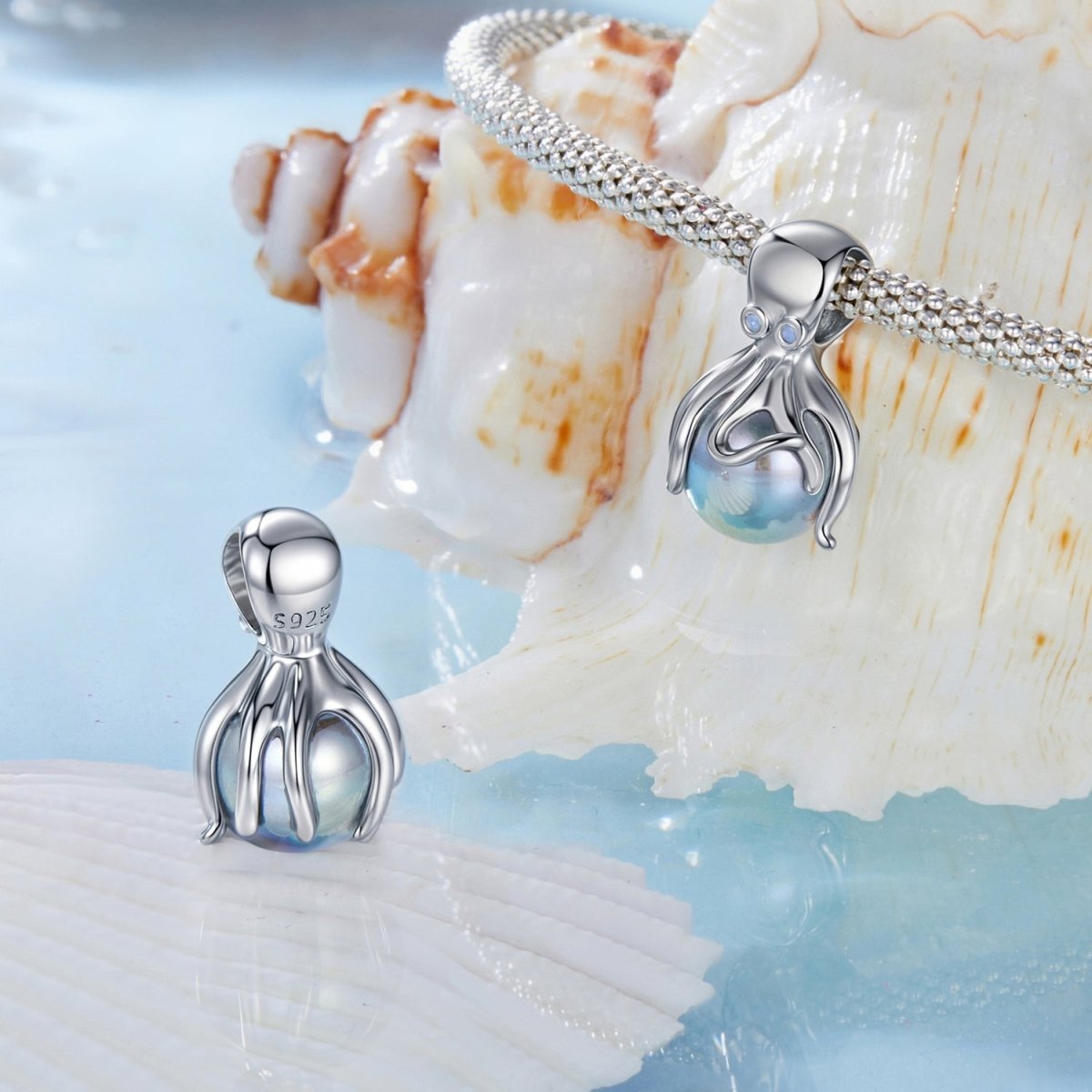 Liora Atelier Elegant Octopus & Pearl Charm