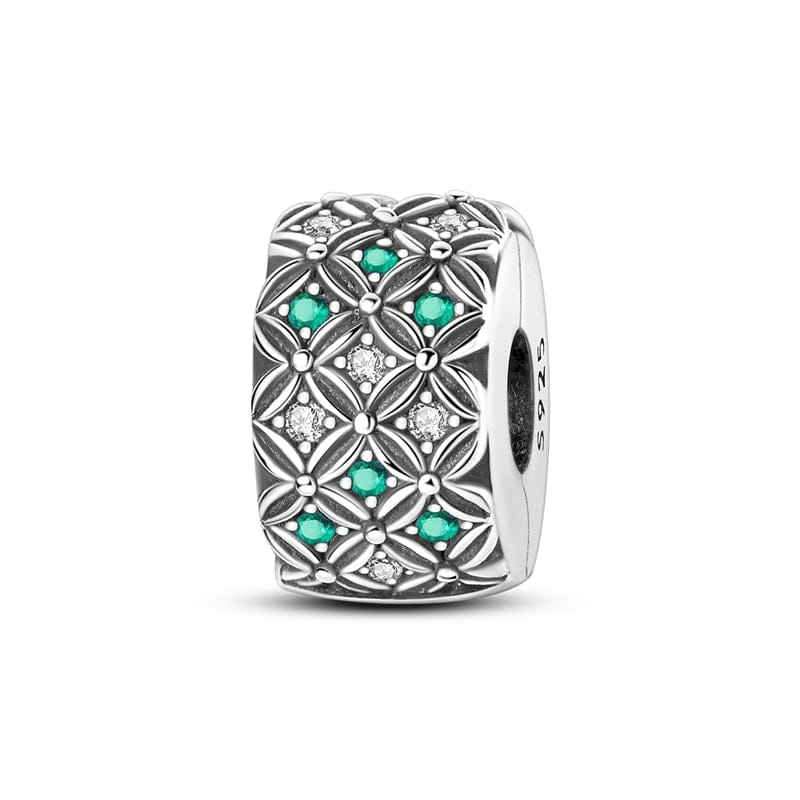 Liora Atelier Emerald & Diamond Floral Mosaic Charm
