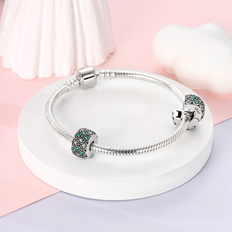 Liora Atelier Emerald & Diamond Floral Mosaic Charm