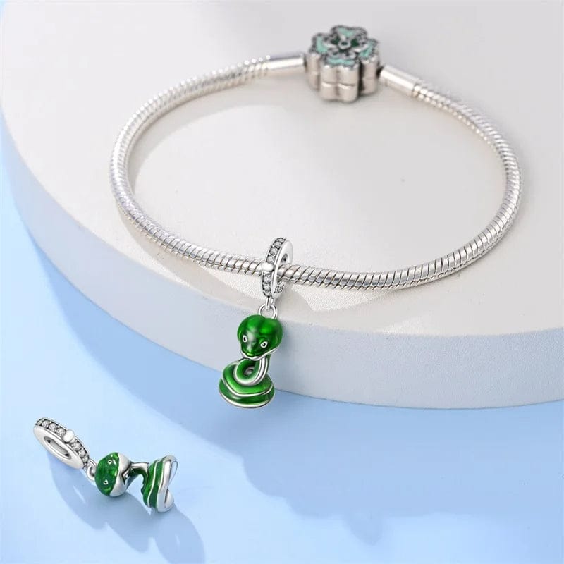 Liora Atelier Emerald Snake Dangle Charm