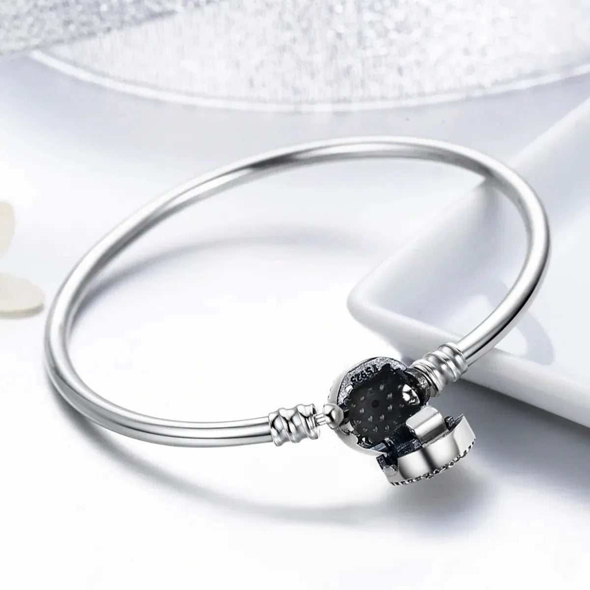 Liora Atelier Evil Eye Pavé Charm Bangle