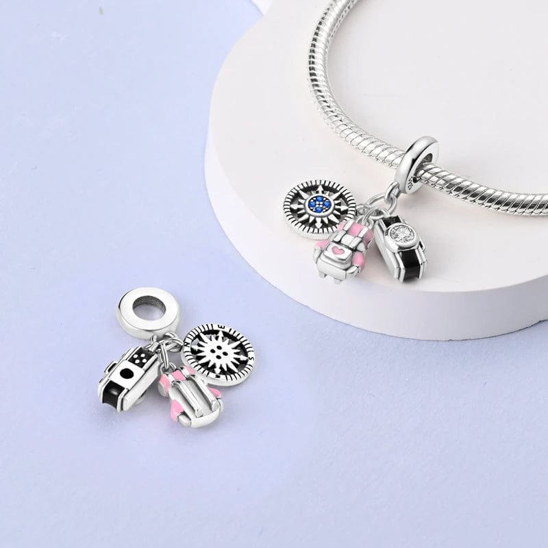 Liora Atelier Explorer Camera and Backpack Travel Dangle Charm