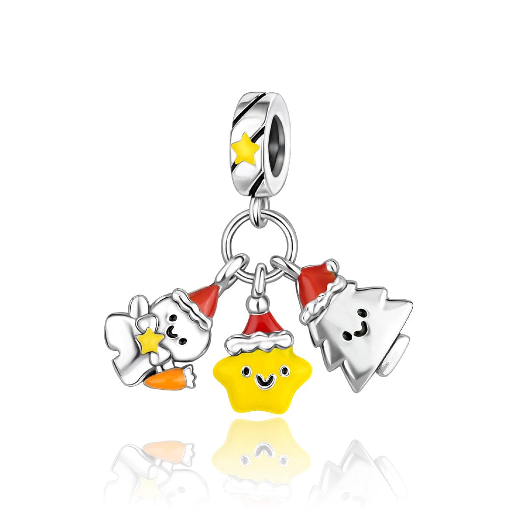 Liora Atelier Festive Trio Charm – Snowman, Christmas Tree, and Star