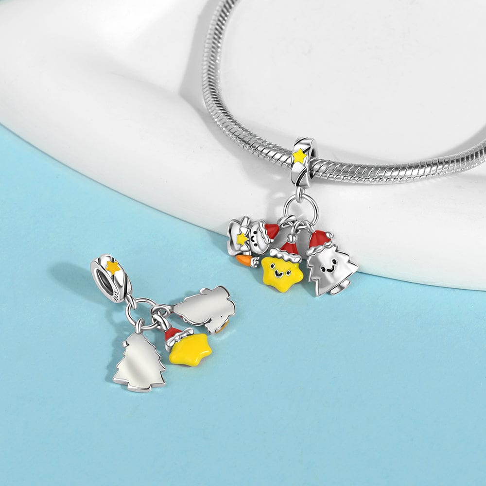 Liora Atelier Festive Trio Charm – Snowman, Christmas Tree, and Star
