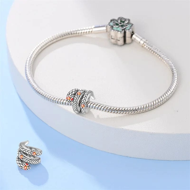 Liora Atelier Curled Snake Charm