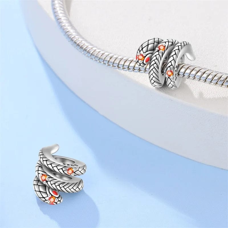 Liora Atelier Curled Snake Charm