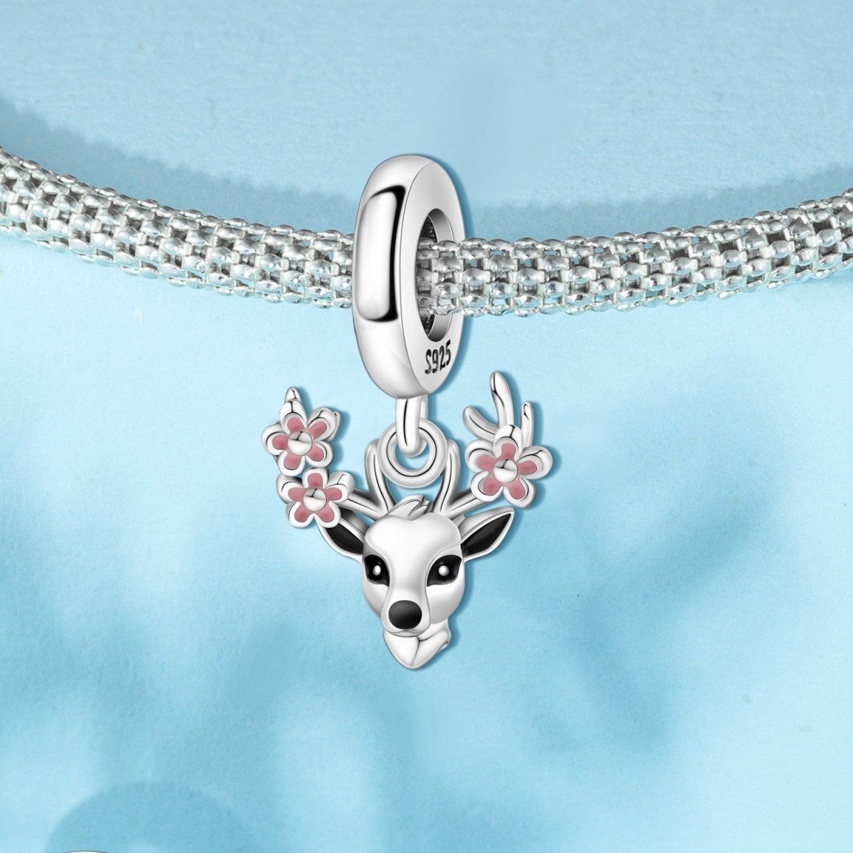 Liora Atelier Floral Antler Deer Charm