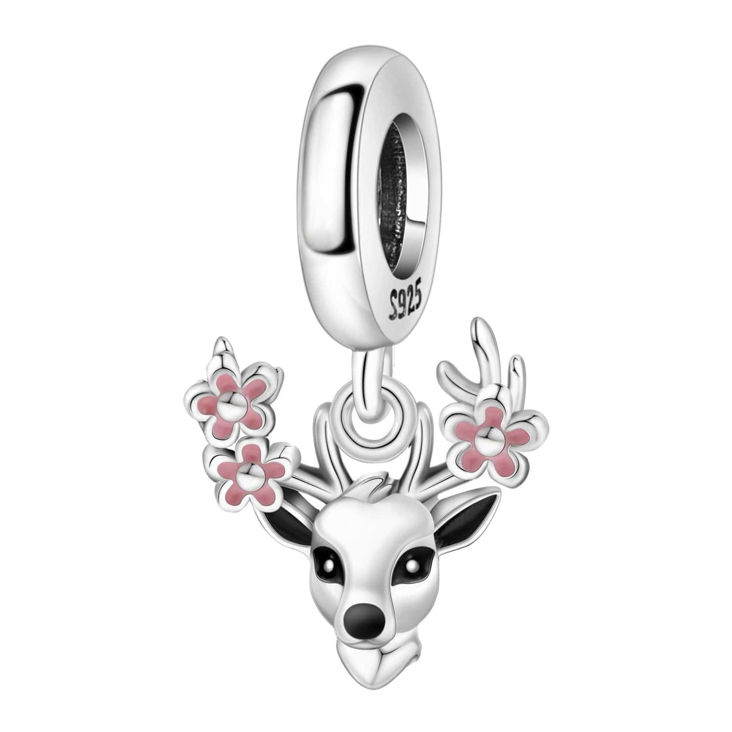 Liora Atelier Floral Antler Deer Charm