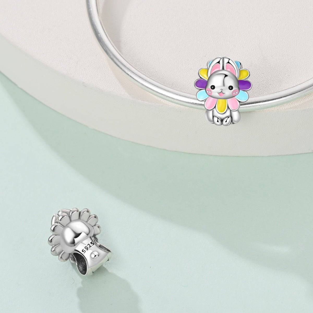 Liora Atelier Floral Bunny Charm