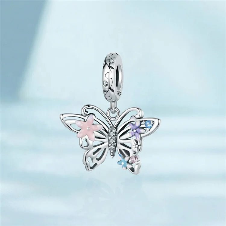 Liora Atelier Floral Butterfly Dangle Charm