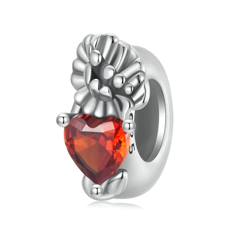 Liora Atelier Floral Heart Birthstone Charms