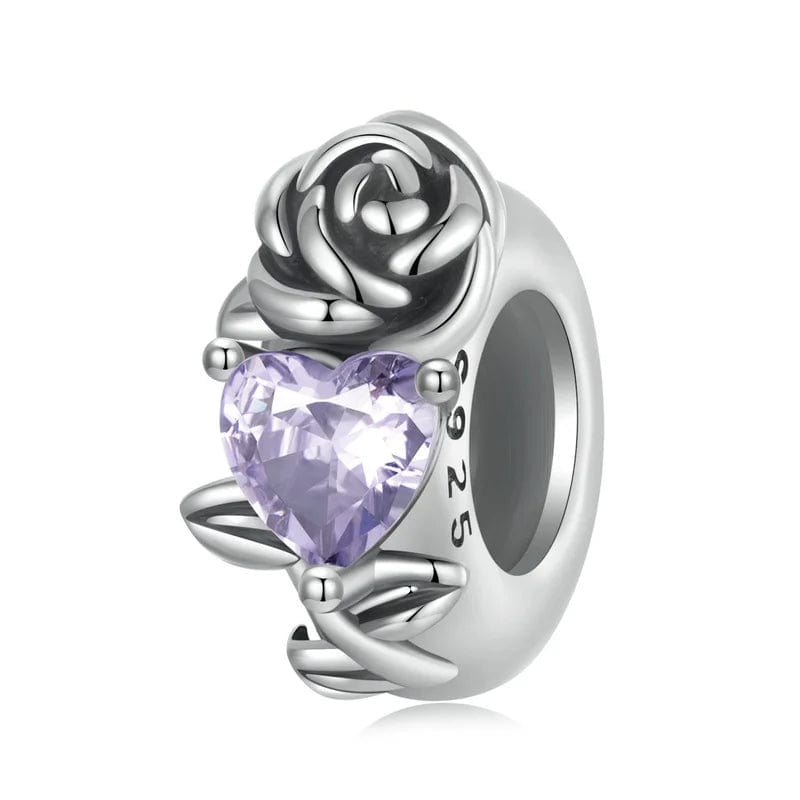 Liora Atelier Floral Heart Birthstone Charms