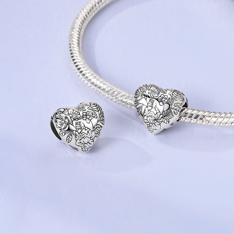 Liora Atelier Floral Heart Charm