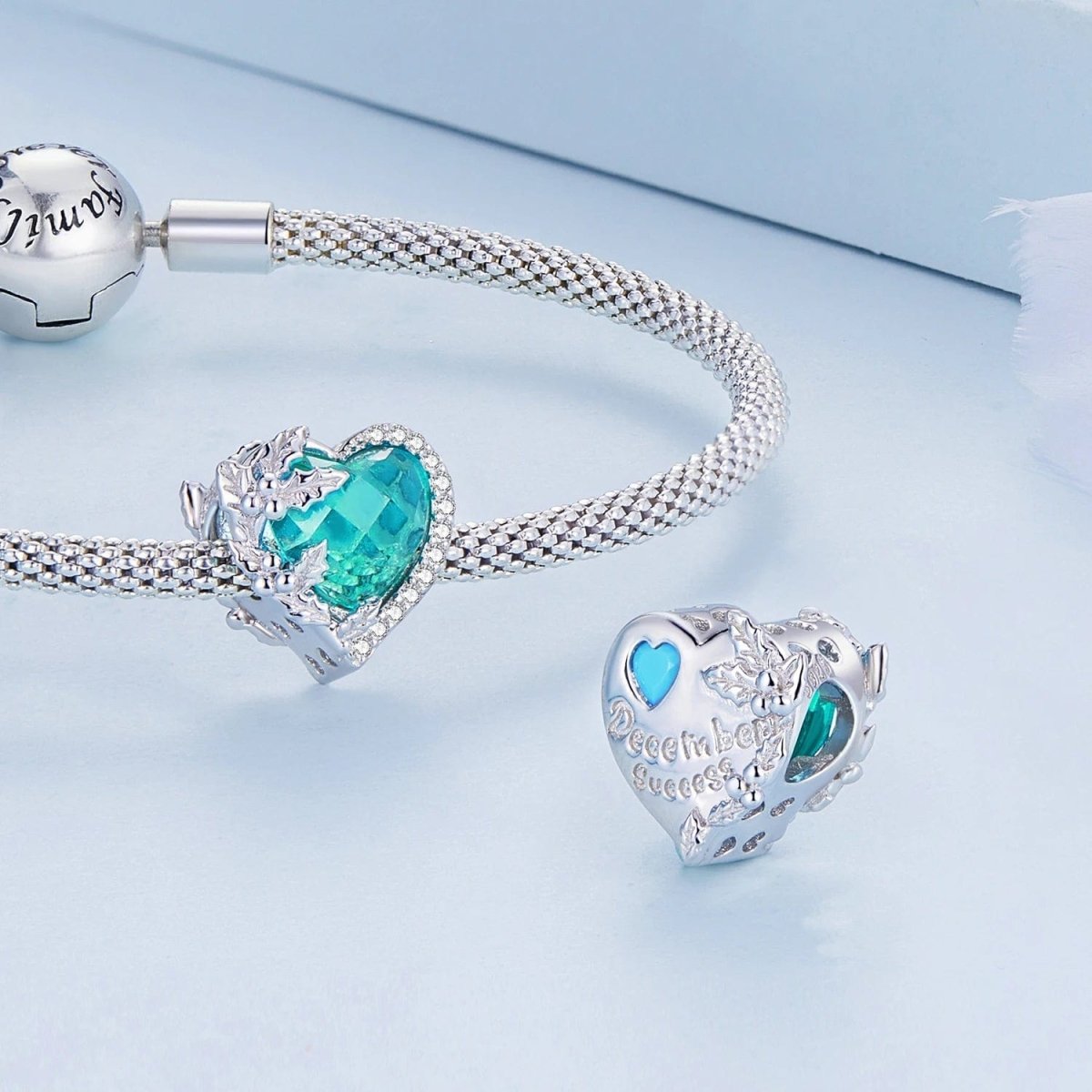 Liora Atelier Floral Heart Crystal Birthstone Charms