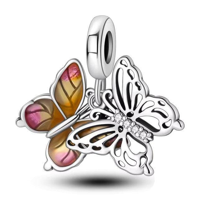 Liora Atelier Flying Butterflies Dangle Charm
