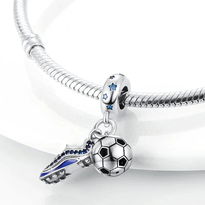 Liora Atelier Football Ball and Shoe Double Dangle Charm