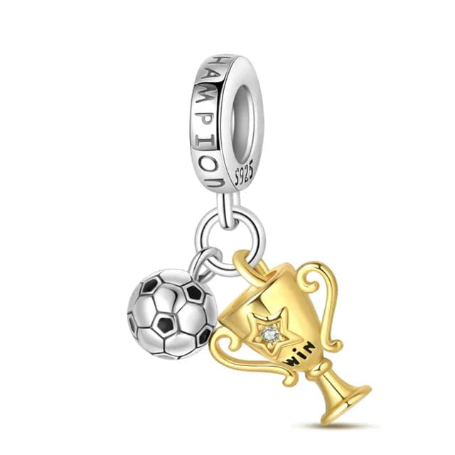 Liora Atelier Football Champion Trophy & Ball Dangle Charm