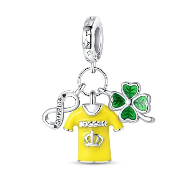 Liora Atelier Forever Champions Soccer Luck Triple Dangle Charm