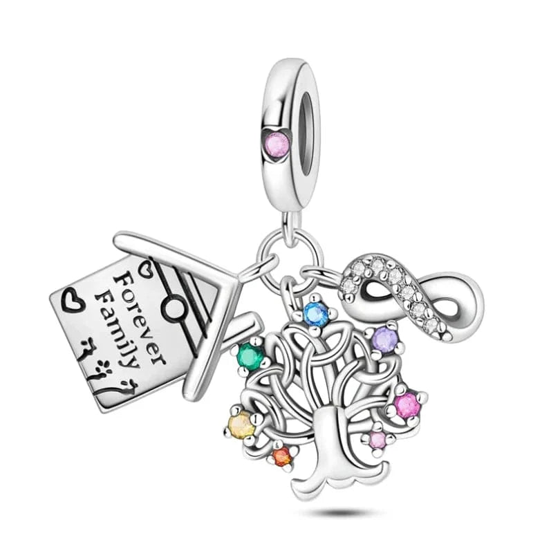 Liora Atelier Forever Family Treehouse & Infinity Triple Dangle Charm