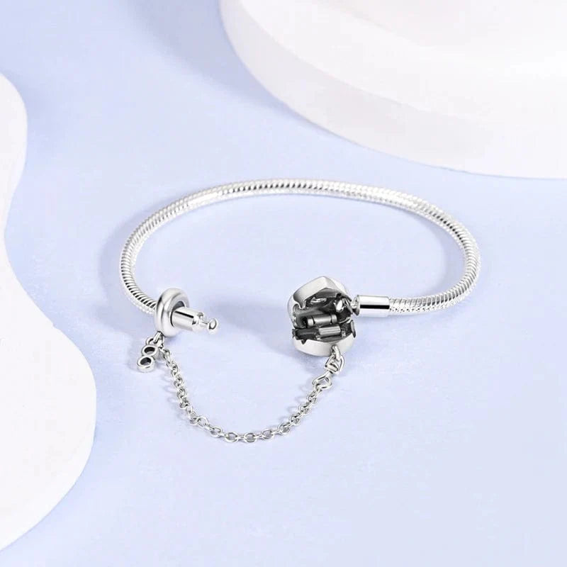 Liora Atelier Forever Heart Bracelet with Safety Chain